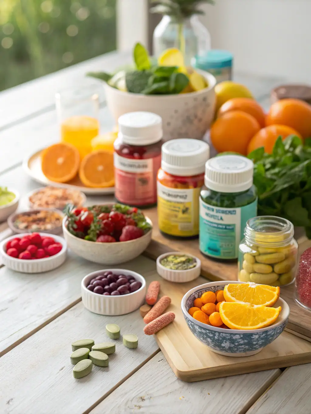 A visual representation of nutraceutical supplements being tested for ingredient accuracy and safety in a certified laboratory setting.